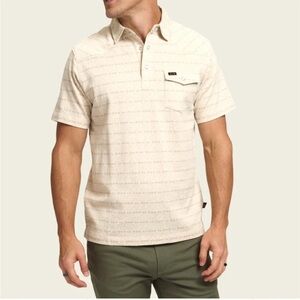 Howler Brothers Cream Polo Shirt